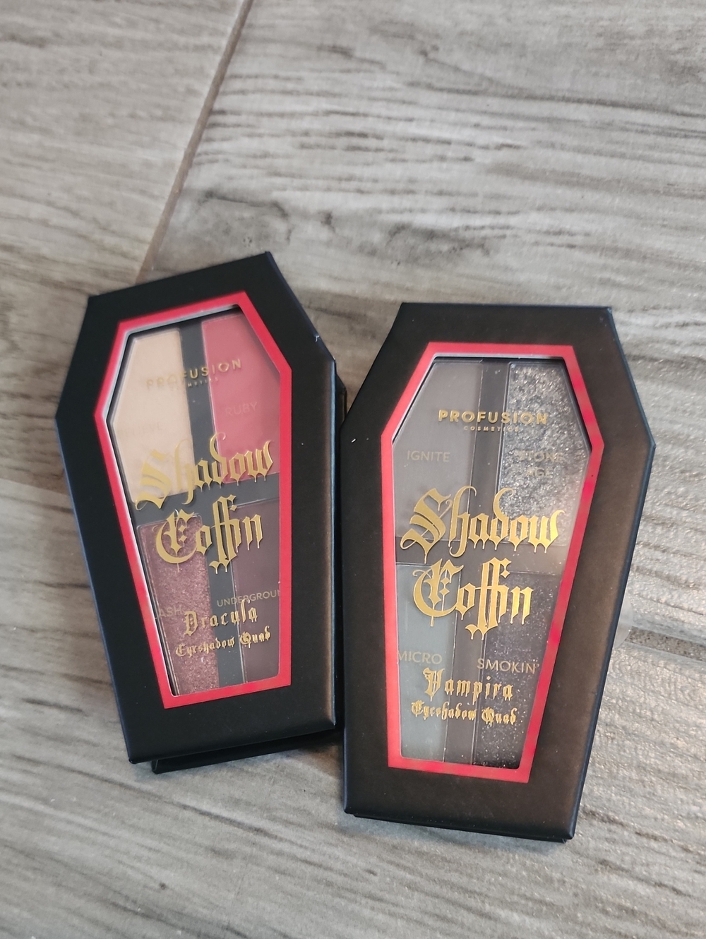 NWT Profusion Shadow Coffin Eye Shadow Quad Bundle